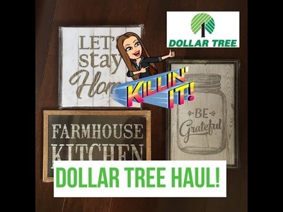 Dollar Tree Haul! I WENT CRAZY for WALL ART ????