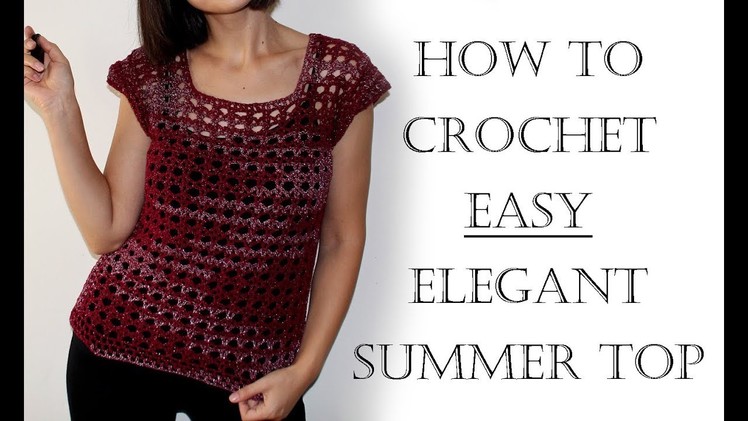 How to Crochet a Summer Top | Beginner Friendly