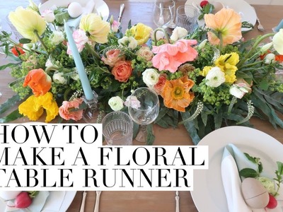 How to Make A Floral Table Runner Centerpiece