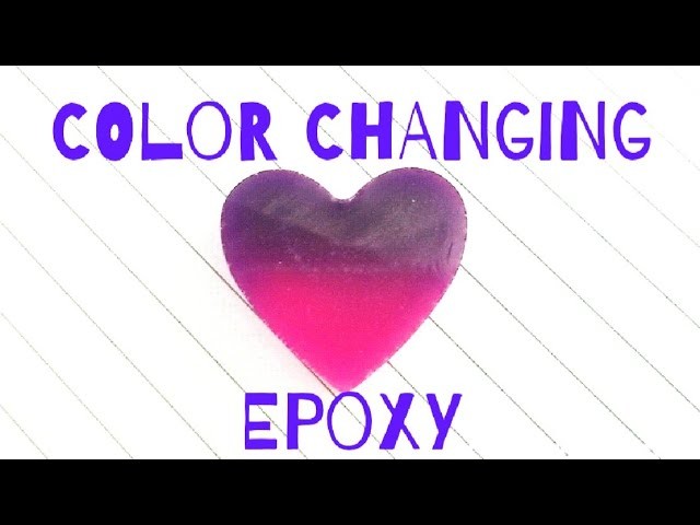 How to make color changing epoxy resin charms