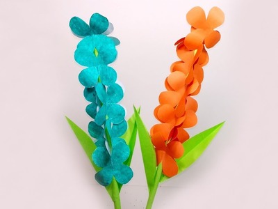 How to Make Very Easy & Beautiful Paper Stick Flower! Nice Stick Flower! Jarine's Crafty Creation