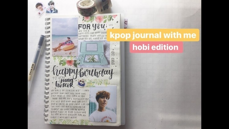 Kpop journal with me: hobi bd edition????