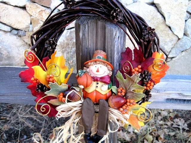Last Minute Thanksgiving Wreath ~ Featuring Miriam Joy