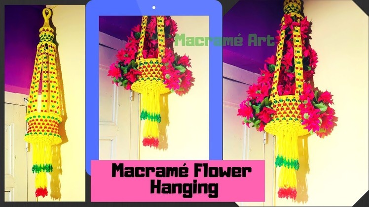 Macrame Flower Hanging Simple and New