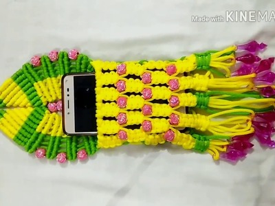 NEW DESIGN OF MACRAME MOBILE POUCH