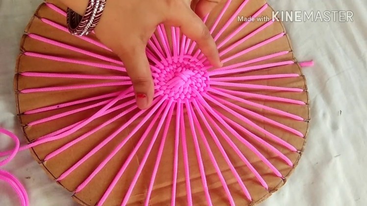NO KNOT,NO PIPING. MAKE AWESOME TABLE MAT WITH EASY TUTORIAL.