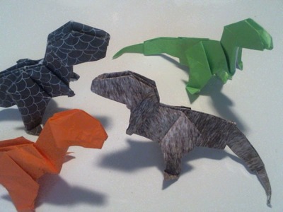 Origami  T-Rex Dinosaur     (((((Tyrannosaurus)))))