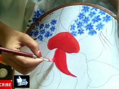 Painting tutorial bed sheet design