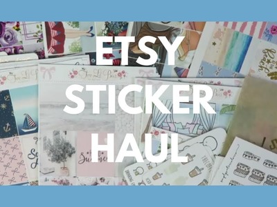 PLANNER HAUL. Etsy Stickers, Washi, & New Planner!