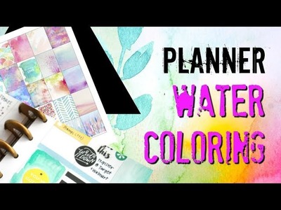 Planner Watercoloring - Plan with me June