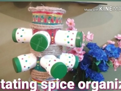 Rotating spice jar organizer at zero cost