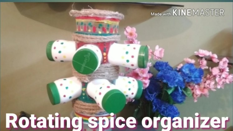 Rotating spice jar organizer at zero cost
