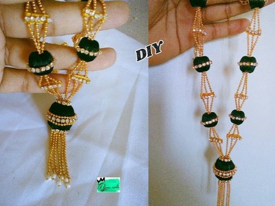 Silk thread necklace - How to make this trendy necklace | jewellery tutorials