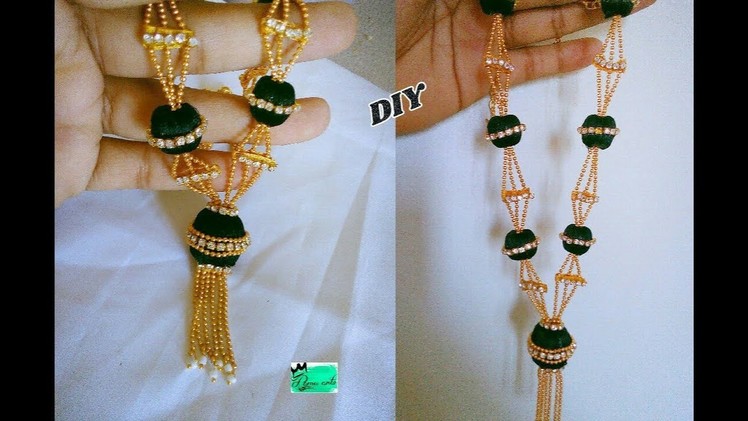 Silk thread necklace - How to make this trendy necklace | jewellery tutorials