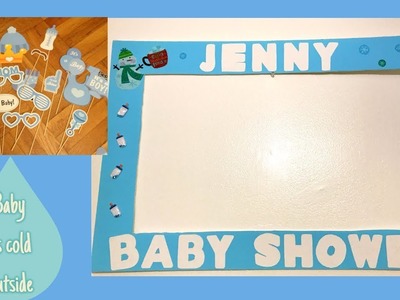 Simple Baby Shower Photo booth frame- Baby Boy!