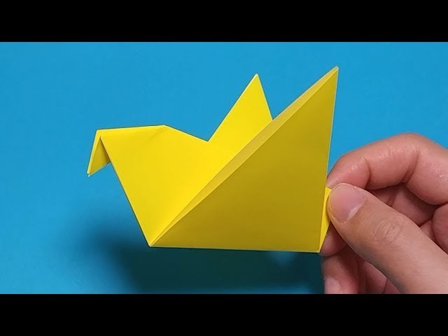 Super easy Origami Bird (for baby)