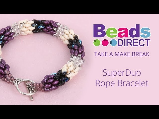 SuperDuo Rope Bracelet | Take a Make Break with Beads Direct