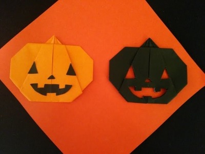 【ハロウィン】飾り付け　折り紙かぼちゃの折り方 Halloween Origami Jack-o'-Lantern