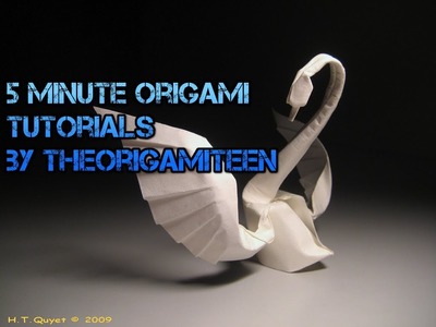 5 minute Origami Swan Tutorial