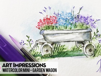 Ai Watercolor - Garden Wagon