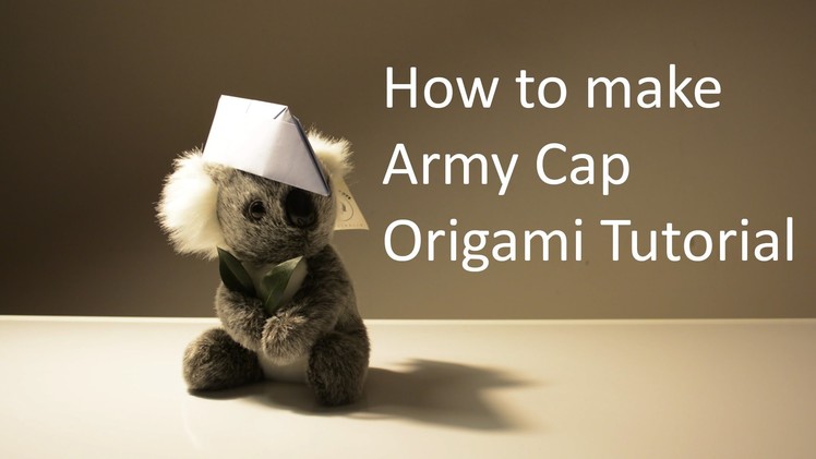 Army Cap - Origami Tutorial (In Steps)