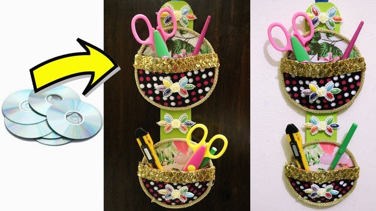Best Out of Waste Old Cd Craft - Genius Way to Reuse Old Cds - Waste Material Craft Ideas