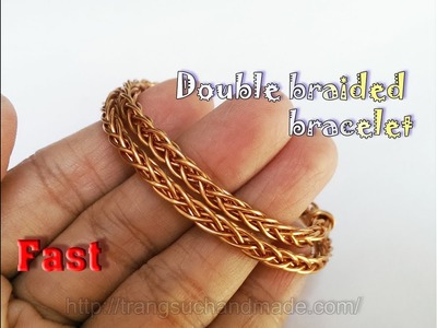 Bracelet for both men and women - Double Braided bracelet - Fast version 373
