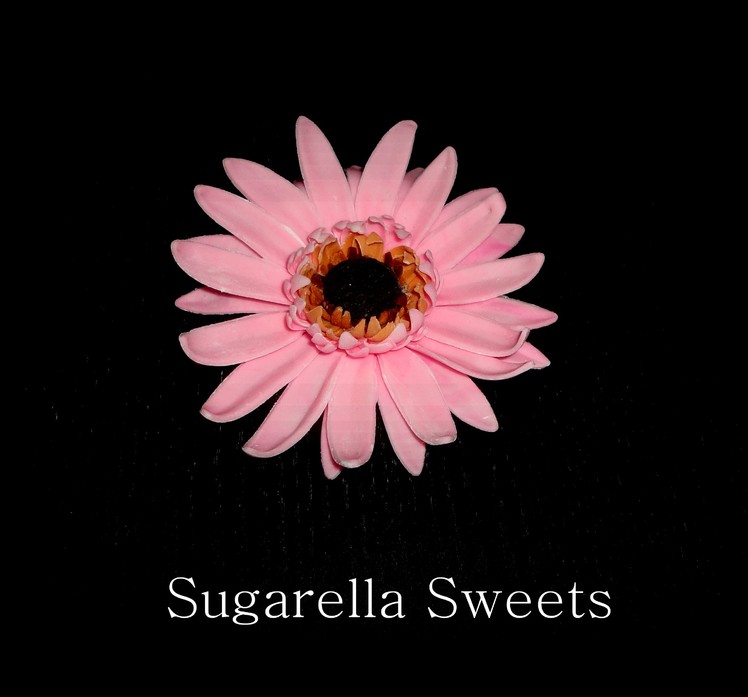 Cake decorating | how to make a sugar flower gerbera | Sugarella sweets