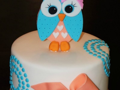 Cake decorating tutorials | how to make an owl cake topper | Sugarella Sweets