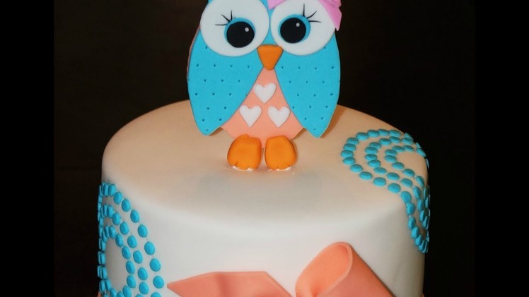 Cake decorating tutorials | how to make an owl cake topper | Sugarella Sweets