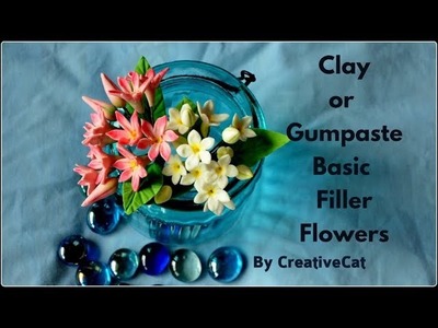 Clay Filler Flowers.Gumpaste Basic Flowers for cake decoration.sugar flowers for Cake decoration