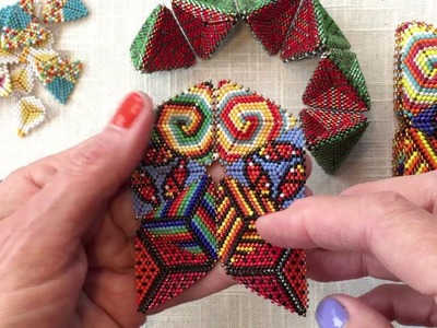 Contemporary Geometric Beadwork : The Flower Face Join for a Simple Kaleidocycle:  PART ONE