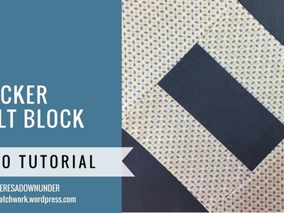 Cracker quilt block video tutorial