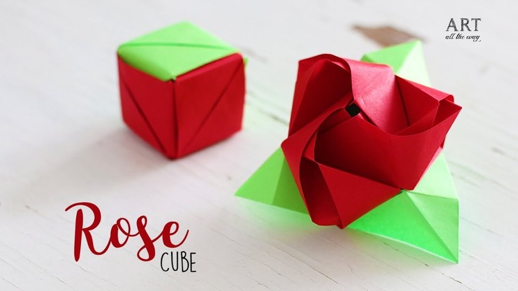 DIY Magic Rose Cube | Paper Craft Ideas | Origami Rose