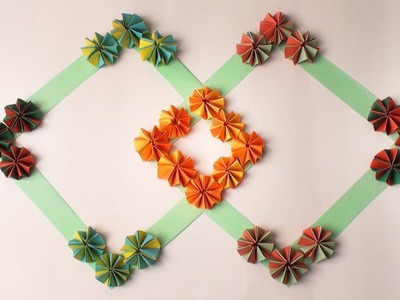 DIY Paper Flower Wall Hanging | Wall Hanging Ideas | Easy Wall Hanging Decor by Simple Crafts
