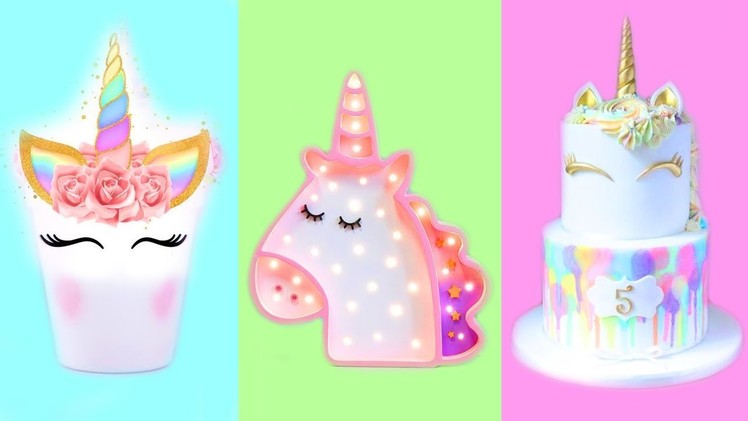 DIY Unicorn Birthday Party! Easy Crafts Ideas at Home