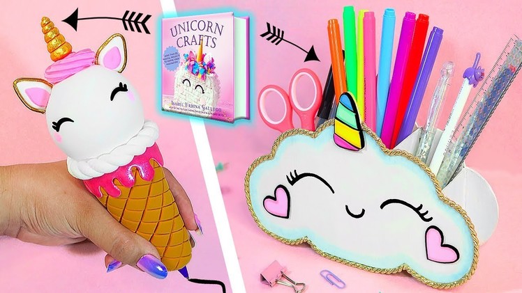 ????DIY: Unicorn School Supplies || Infinite Pen and Pencil Holder || Unicorn Crafts Book ????