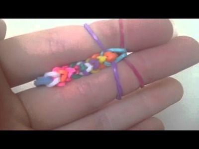 Easy Inverted Fishtail Loom Bracelet ( fingers)
