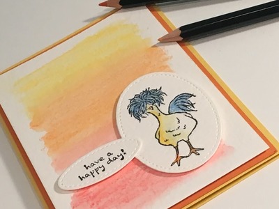 Hey Chick - Water Colour Pencils Showcase - new Stampin' Up products.