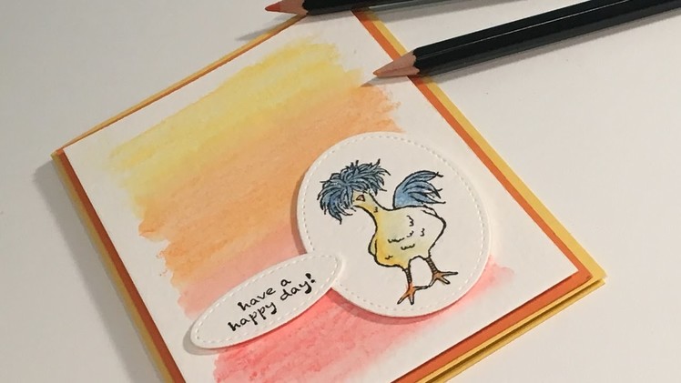 Hey Chick - Water Colour Pencils Showcase - new Stampin' Up products.