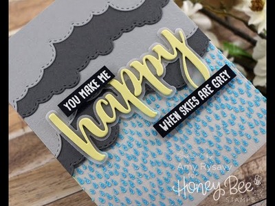 Honey Bee Stamps Cloudy Skies | AmyR 2018 Mother's Day Series #6