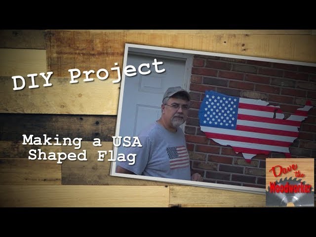 How to make a USA shaped flag from pallets
