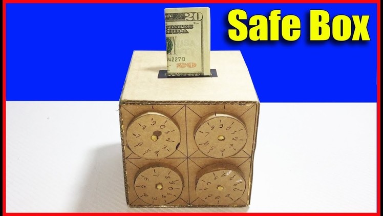 How to Make Amazing Safe Box 4 Digit Password DIY from Cardboard