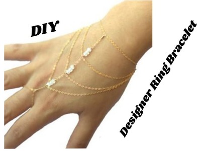 How to make designer ring Bracelet | jewellery tutorials