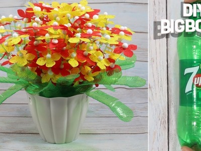 How to make Flower Pot with plastic bottle (7 Up) |Quicky & EASY | DBB