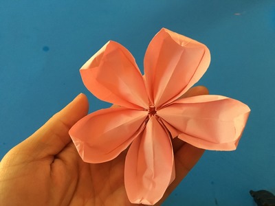 How to make origami cherry blossom Paper folding cherry blossom