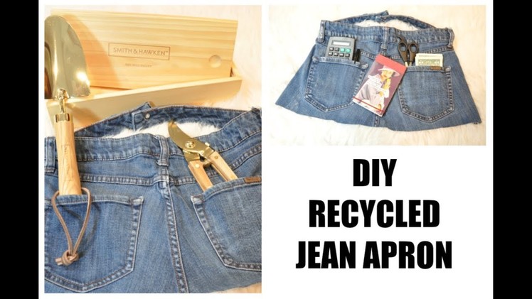 How to Recycle Old Jeans into an Apron | Free No Sew DIY