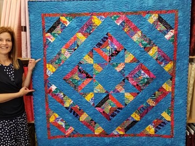 It's a Mirage Quilt! | Who Can See the Blue Star??