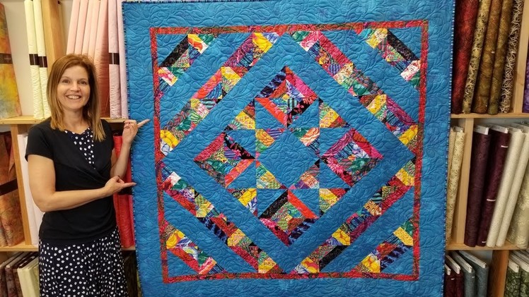 It's a Mirage Quilt! | Who Can See the Blue Star??