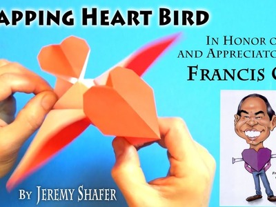 Origami Flapping Heart Bird